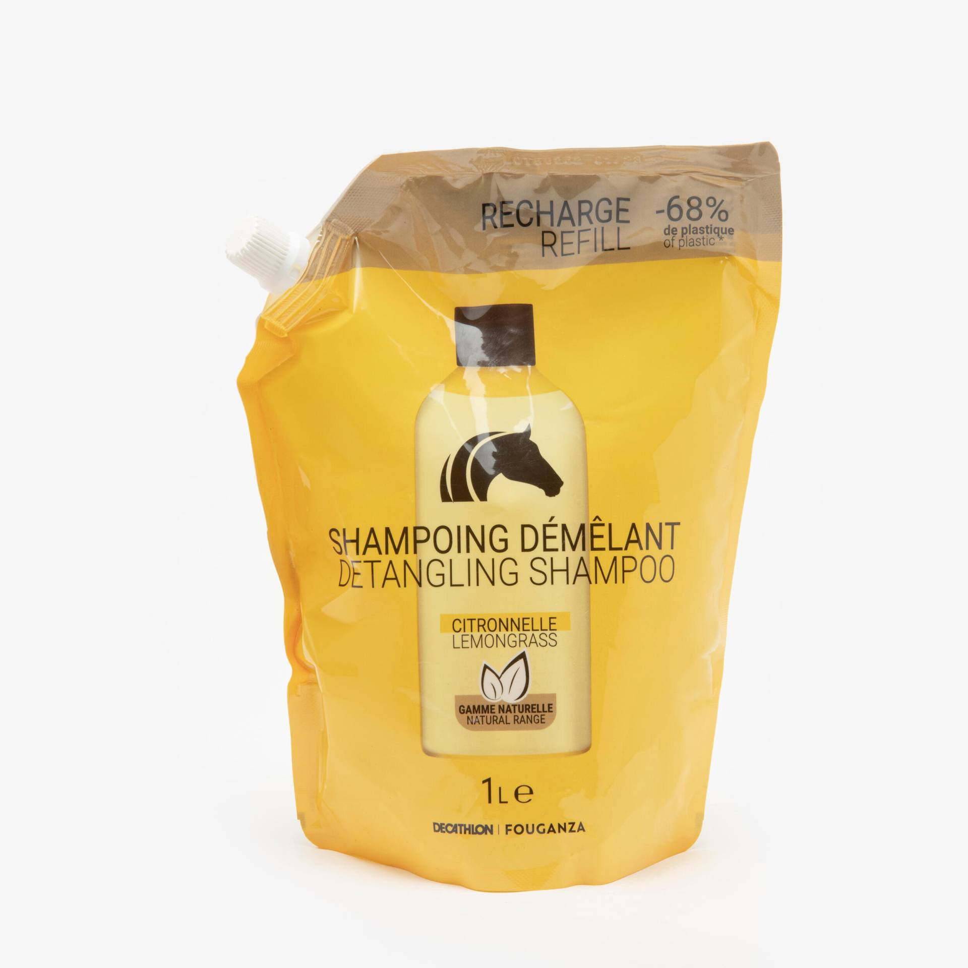 Pferdeshampoo entwirrend Standbeutel Zitronengras 1 l Pferdeshampoo entwirrend Standbeutel Zitronengras 1 l von FOUGANZA