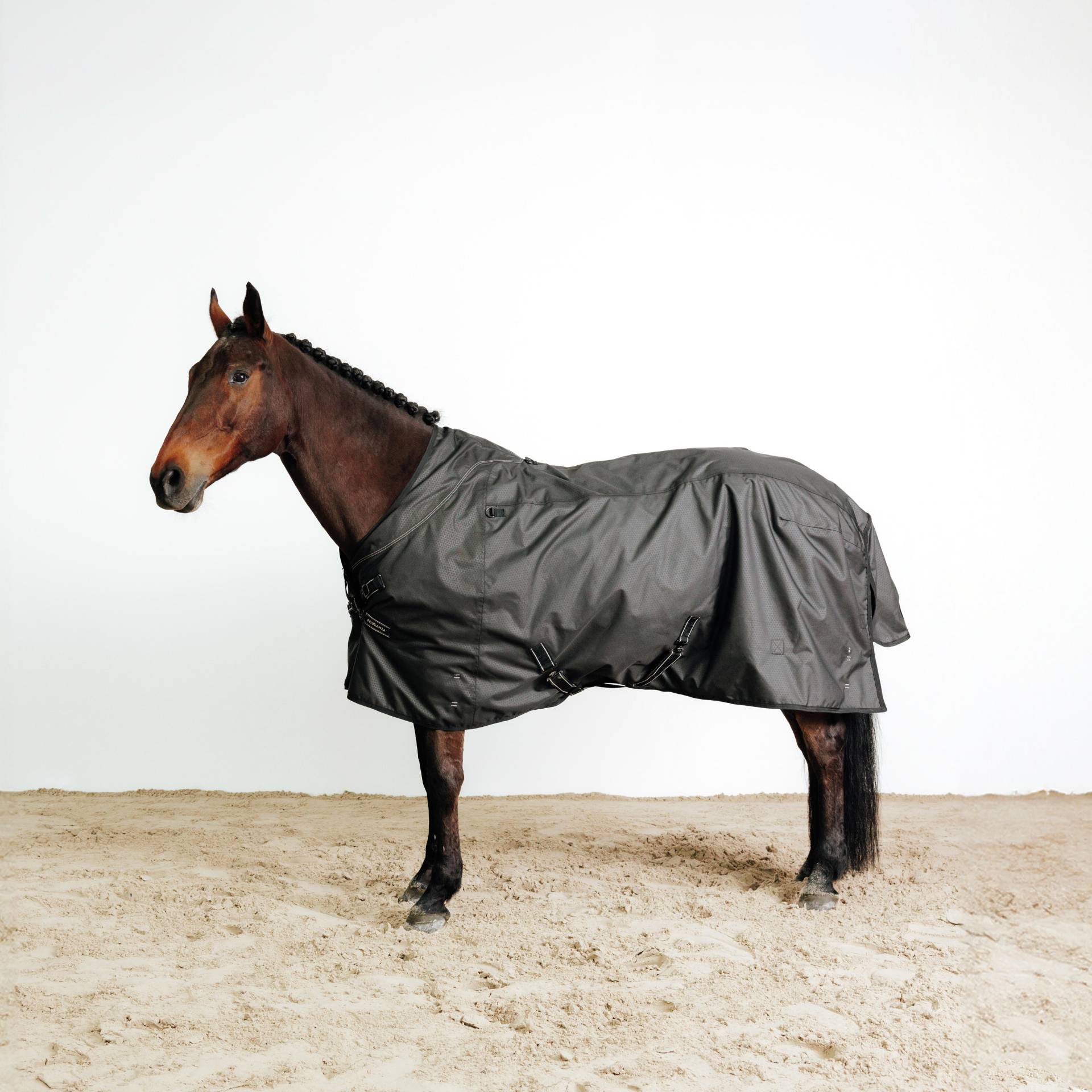 Regendecke Combo 1200D Allweather Pferd/Pony schwarz Regendecke Combo 1200D Allweather Pferd/Pony schwarz von FOUGANZA