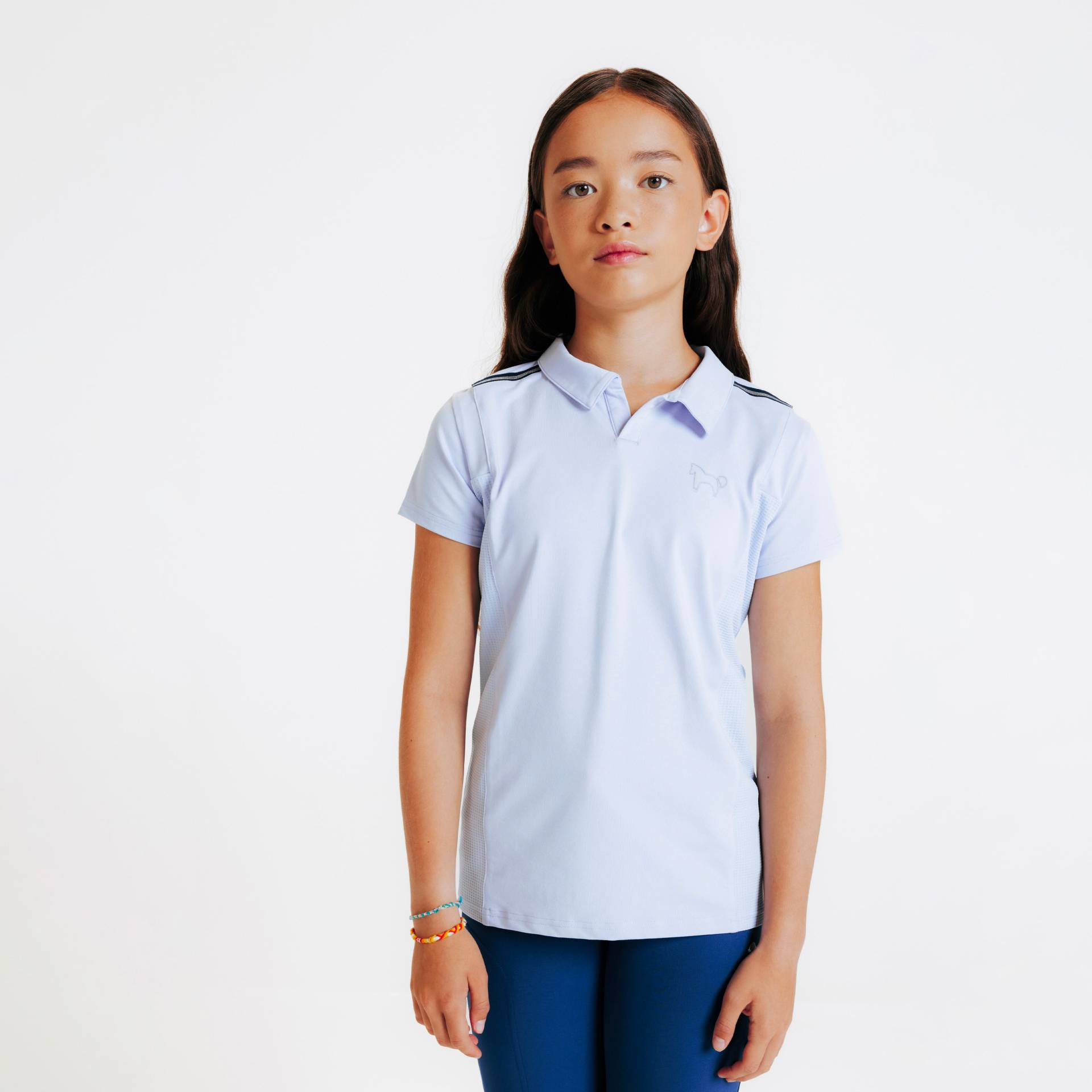 Reit-Poloshirt Club kurzarm lila Reit-Poloshirt Club kurzarm lila von FOUGANZA