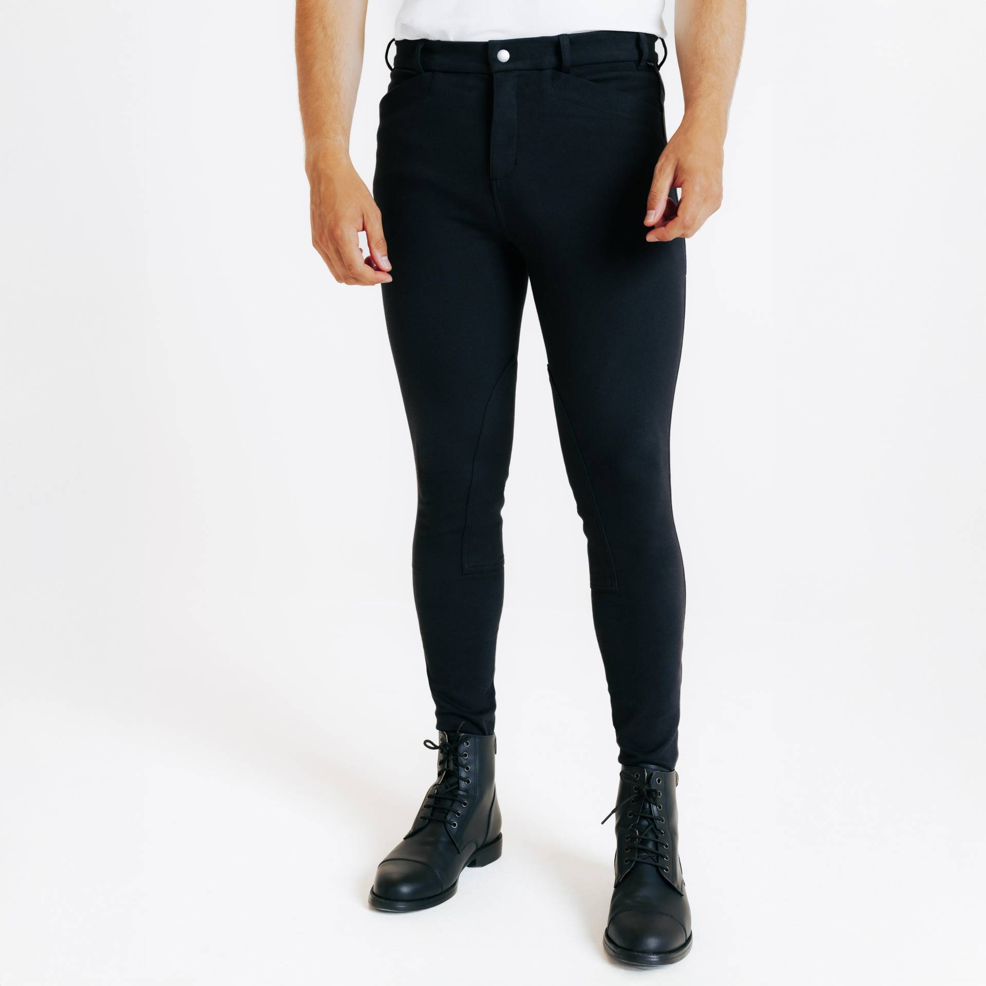 Reithose 100 Herren schwarz Reithose 100 Herren schwarz von FOUGANZA
