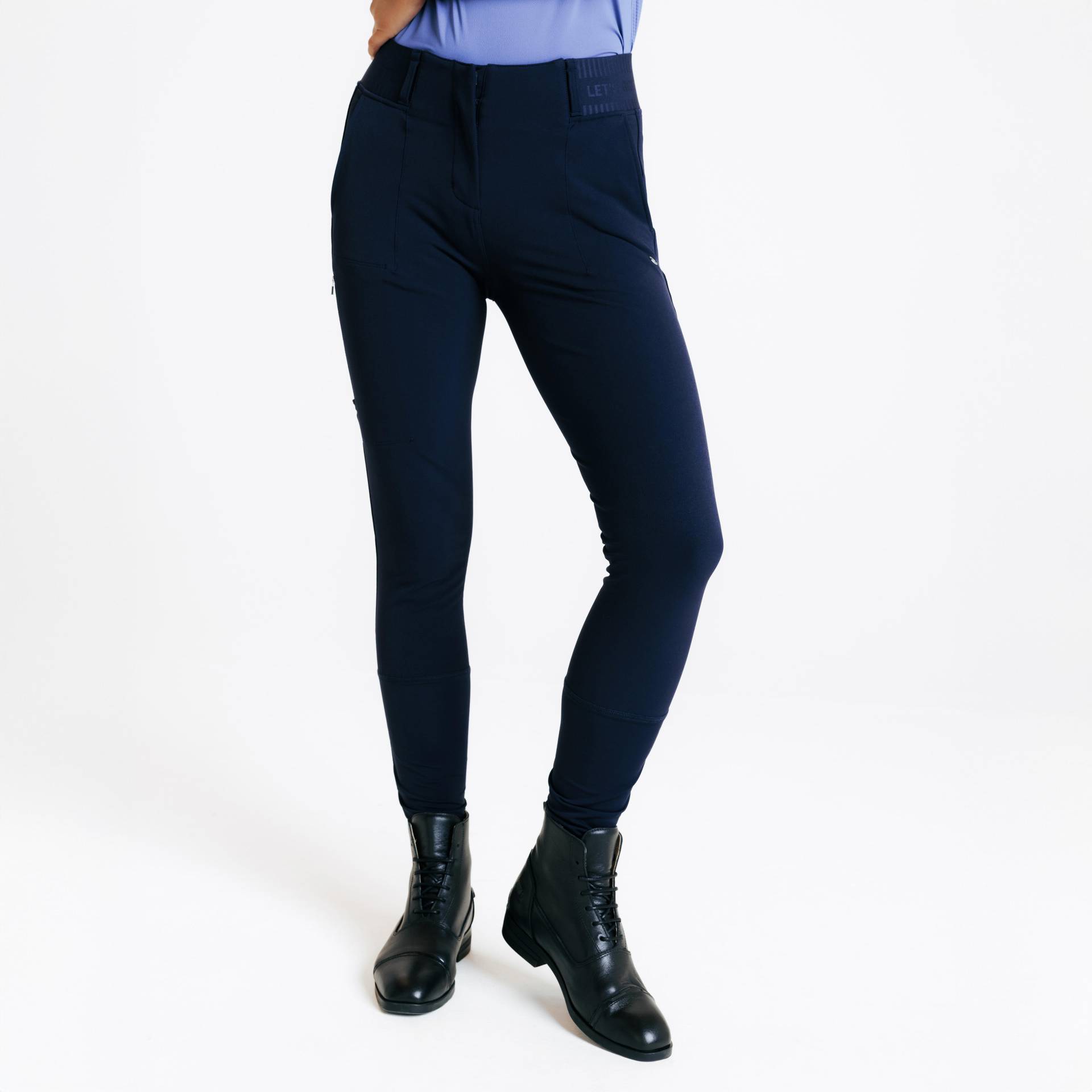 Reithose 500 Be You Damen marineblau Reithose 500 Be You Damen marineblau von FOUGANZA