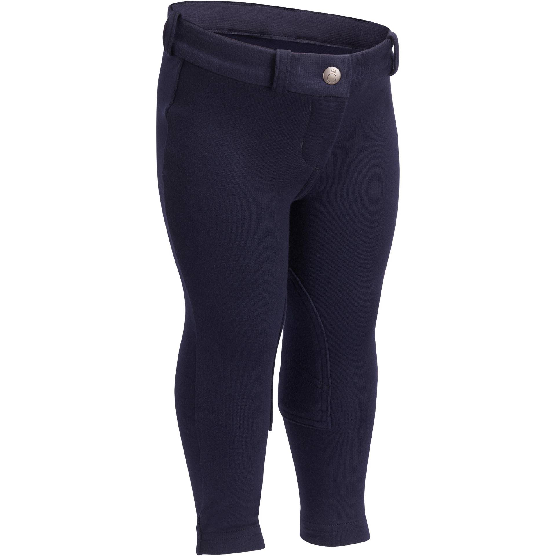 Reithose Baby 100 Kniebesatz Stoff marineblau Reithose Baby 100 Kniebesatz Stoff marineblau von FOUGANZA