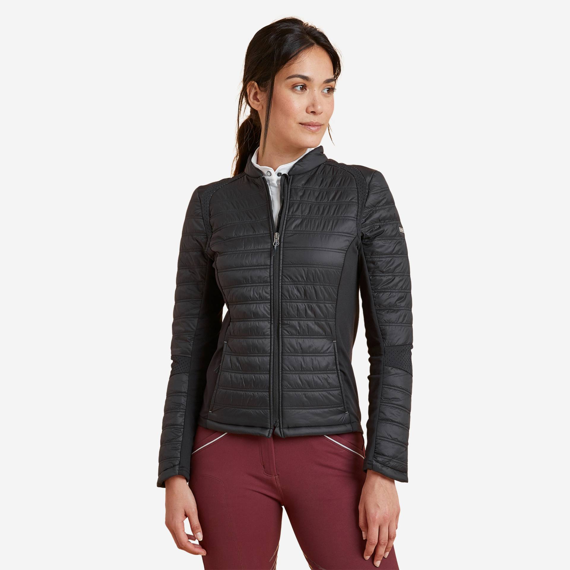 Reitjacke 900 Damen schwarz von FOUGANZA