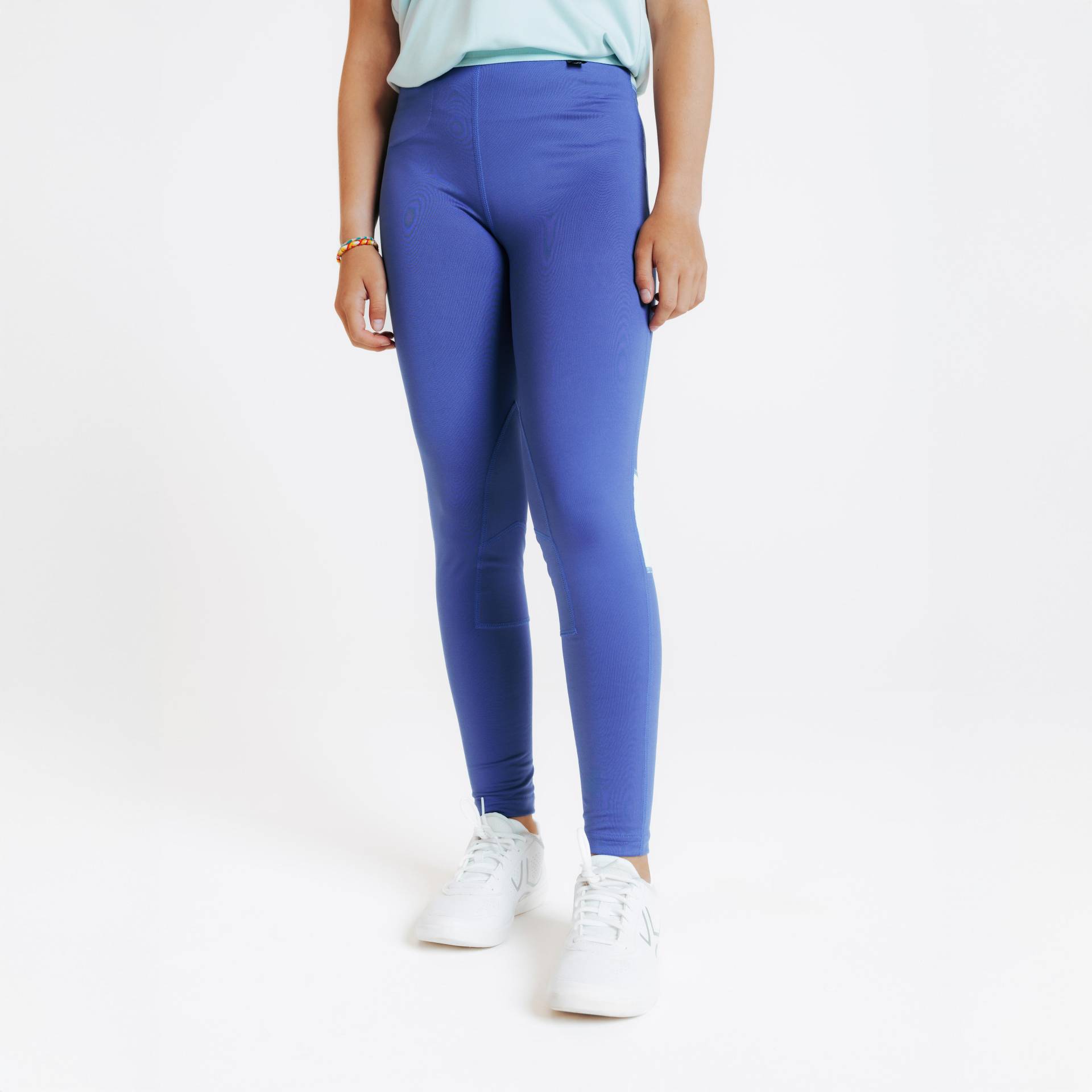 Reitleggings 100 Light Kinder hellblau/graugrün Reitleggings 100 Light Kinder hellblau/graugrün von FOUGANZA
