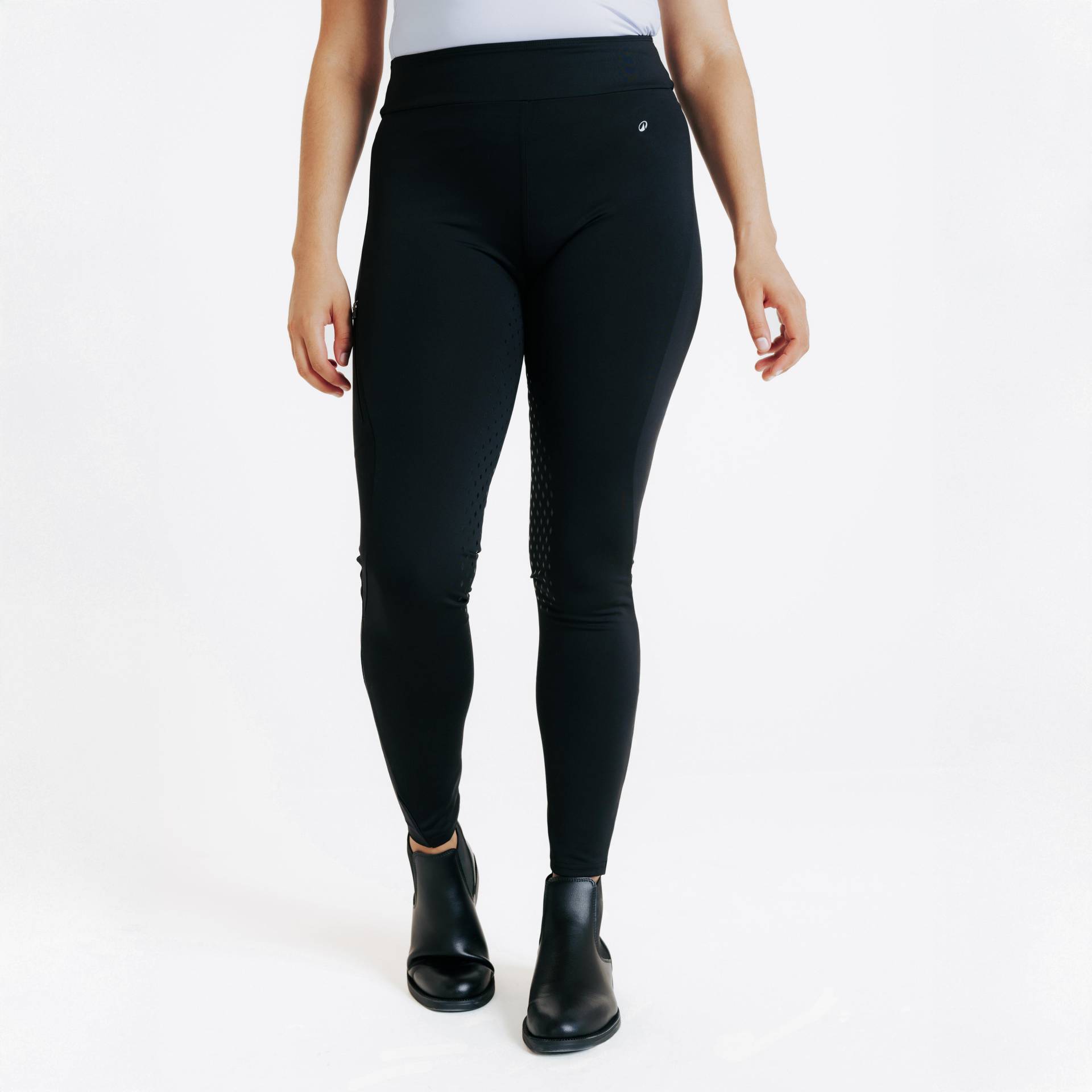 Reitleggings 500 Full Grip Damen schwarz Reitleggings 500 Full Grip Damen schwarz von FOUGANZA