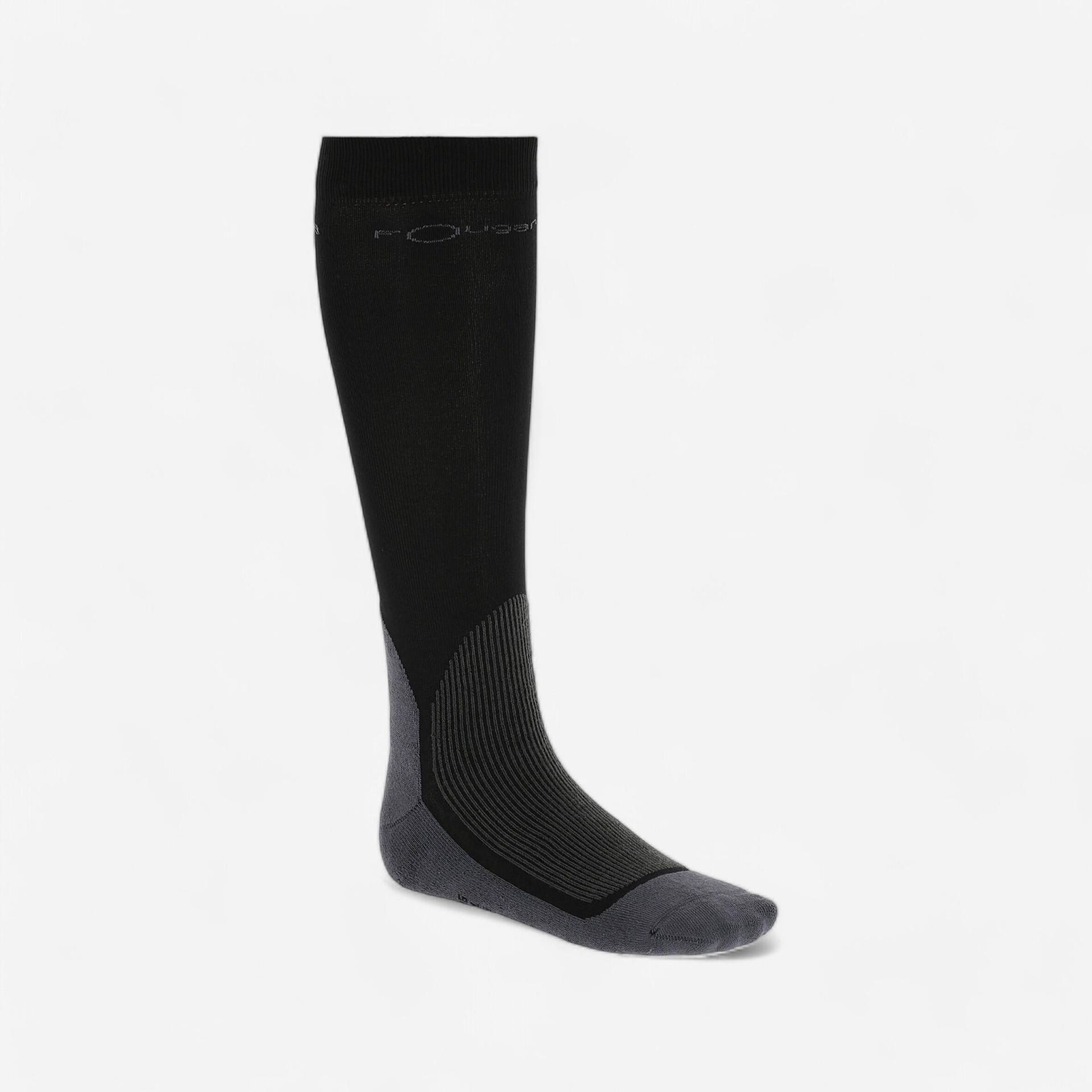 Reitsocken 700 Erwachsene schwarz von FOUGANZA