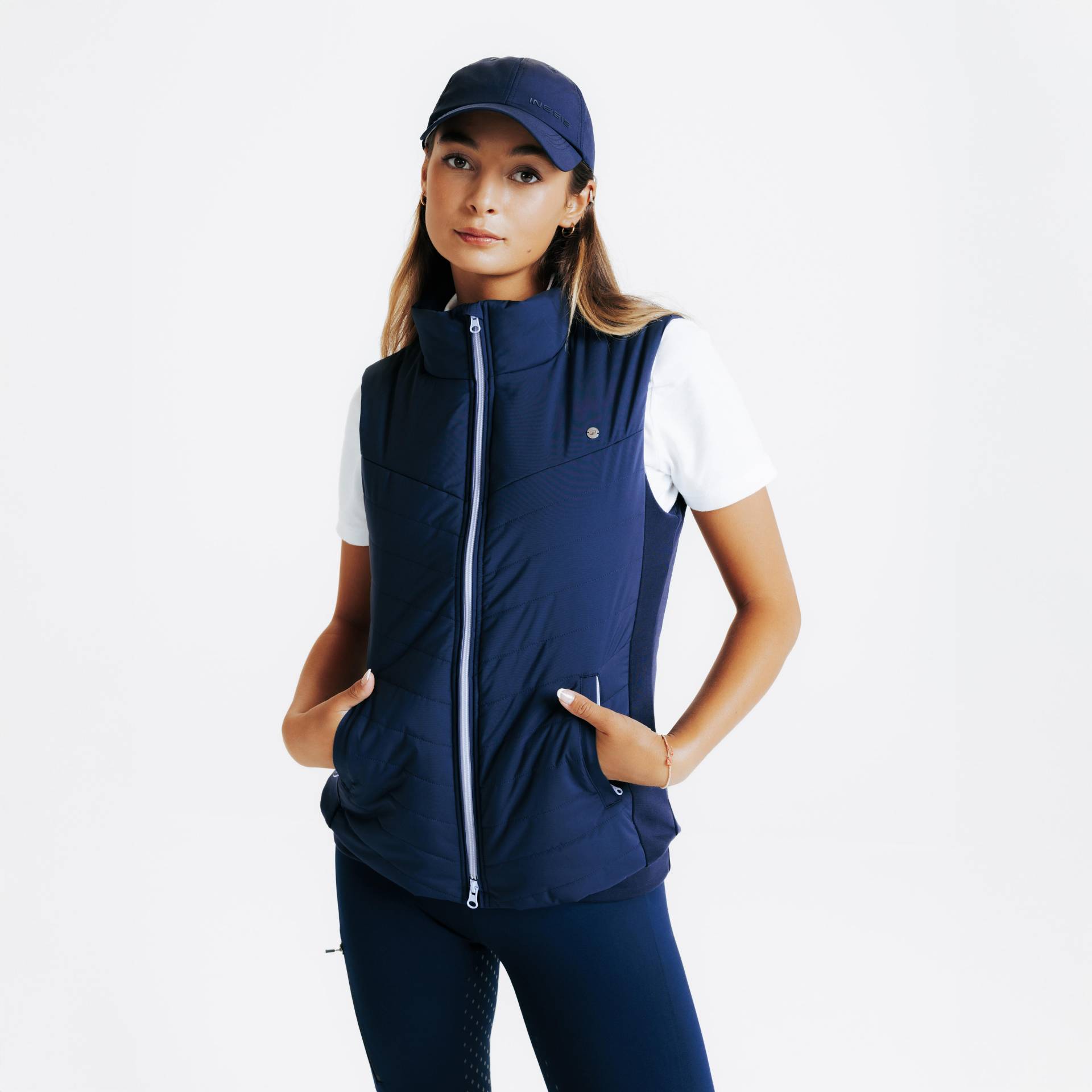 Reitweste 500 Damen marineblau Reitweste 500 Damen marineblau von FOUGANZA