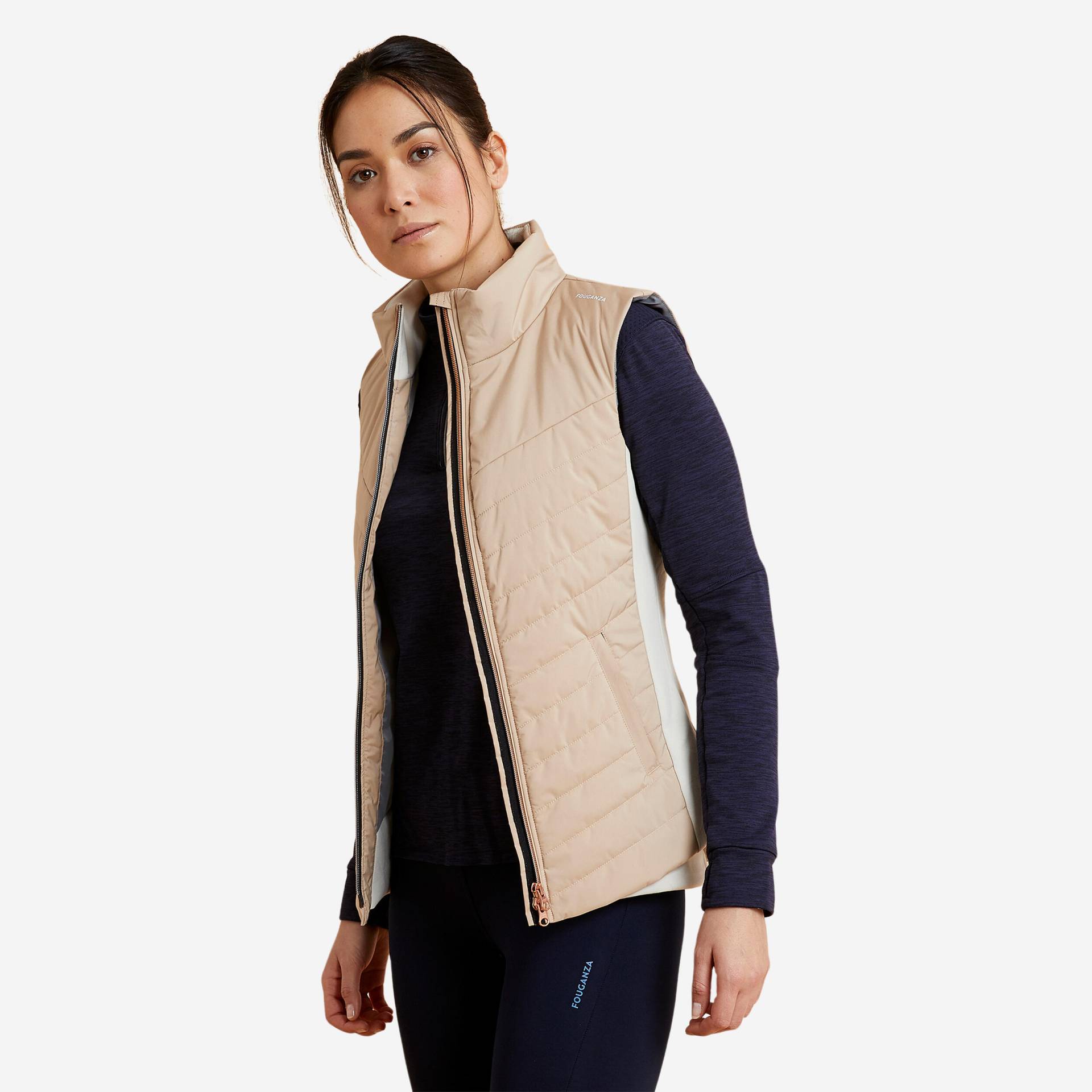 Reitweste 500 Damen beige von FOUGANZA