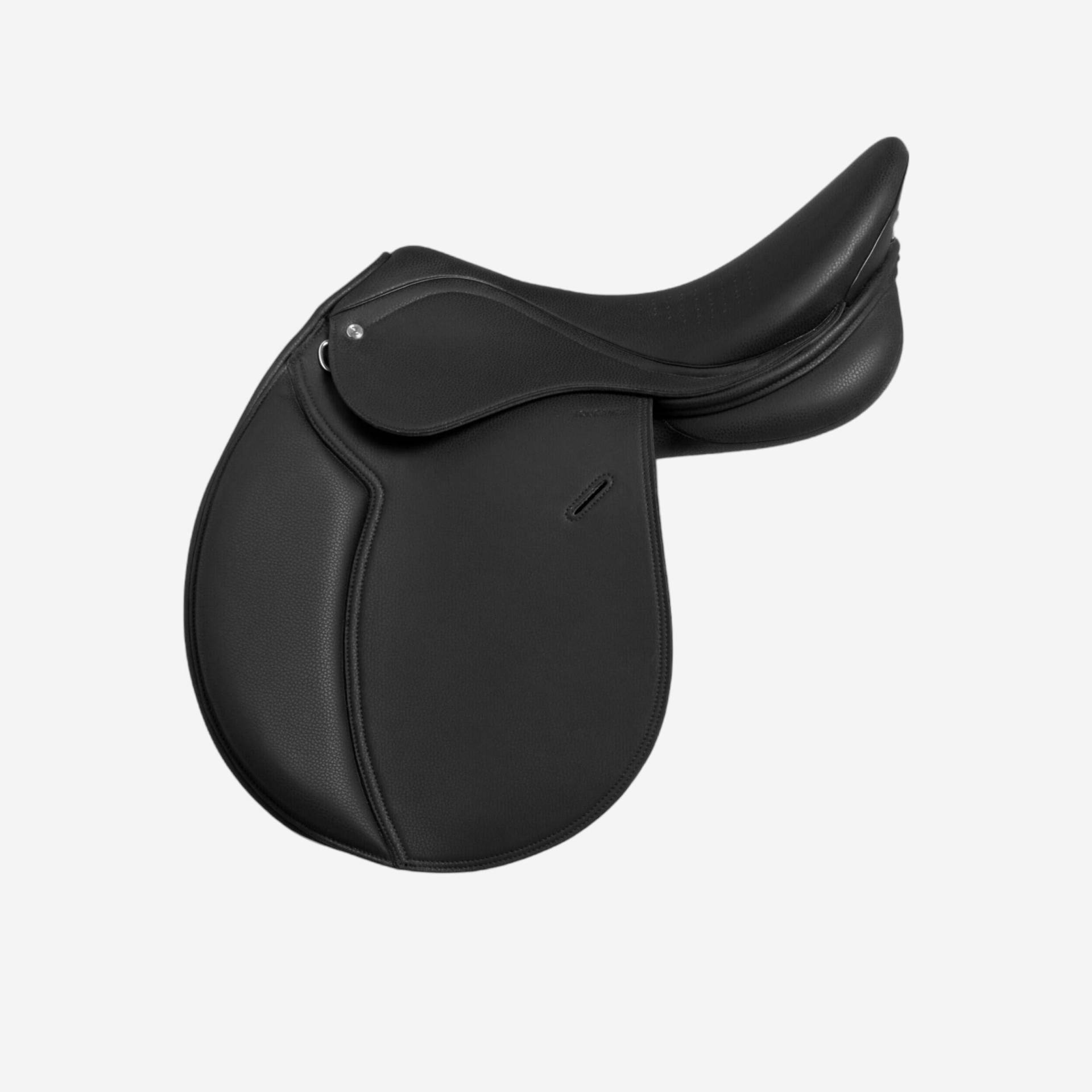 Sattel Synthetik Pferd/Pony - 100 16'' schwarz Sattel Synthetik Pferd/Pony - 100 16'' schwarz von FOUGANZA