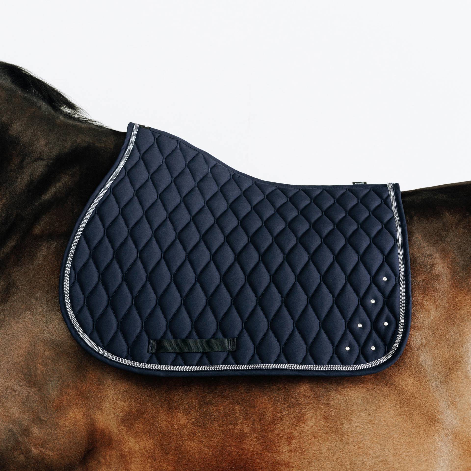 Schabracke 500 Strass Pferd/Pony blau Schabracke 500 Strass Pferd/Pony blau von FOUGANZA