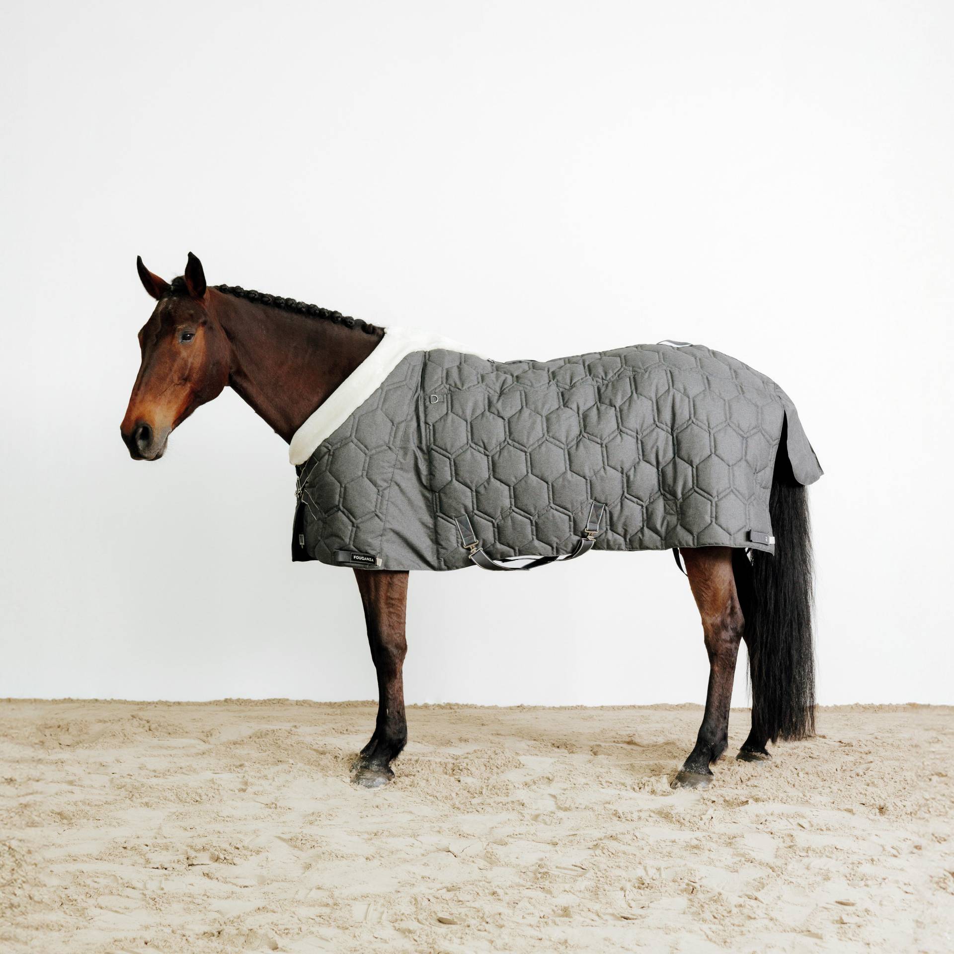 Stalldecke Combo Pferd/Pony - 400 dunkelgrau Stalldecke Combo Pferd/Pony - 400 dunkelgrau von FOUGANZA