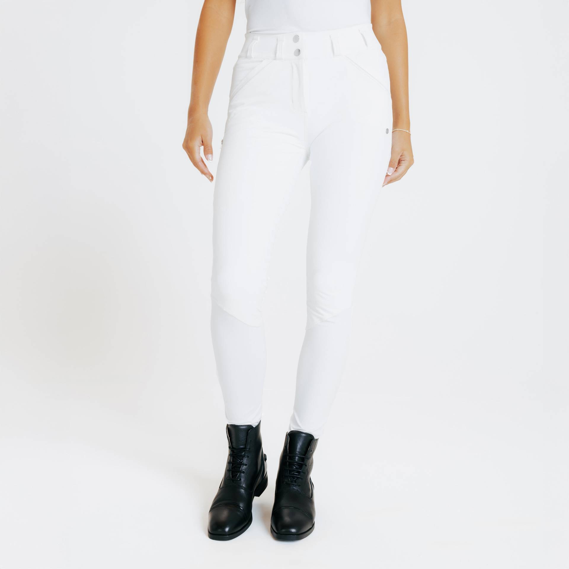 Turnierreithose 900 Fullgrip Damen weiß Turnierreithose 900 Fullgrip Damen weiß von FOUGANZA