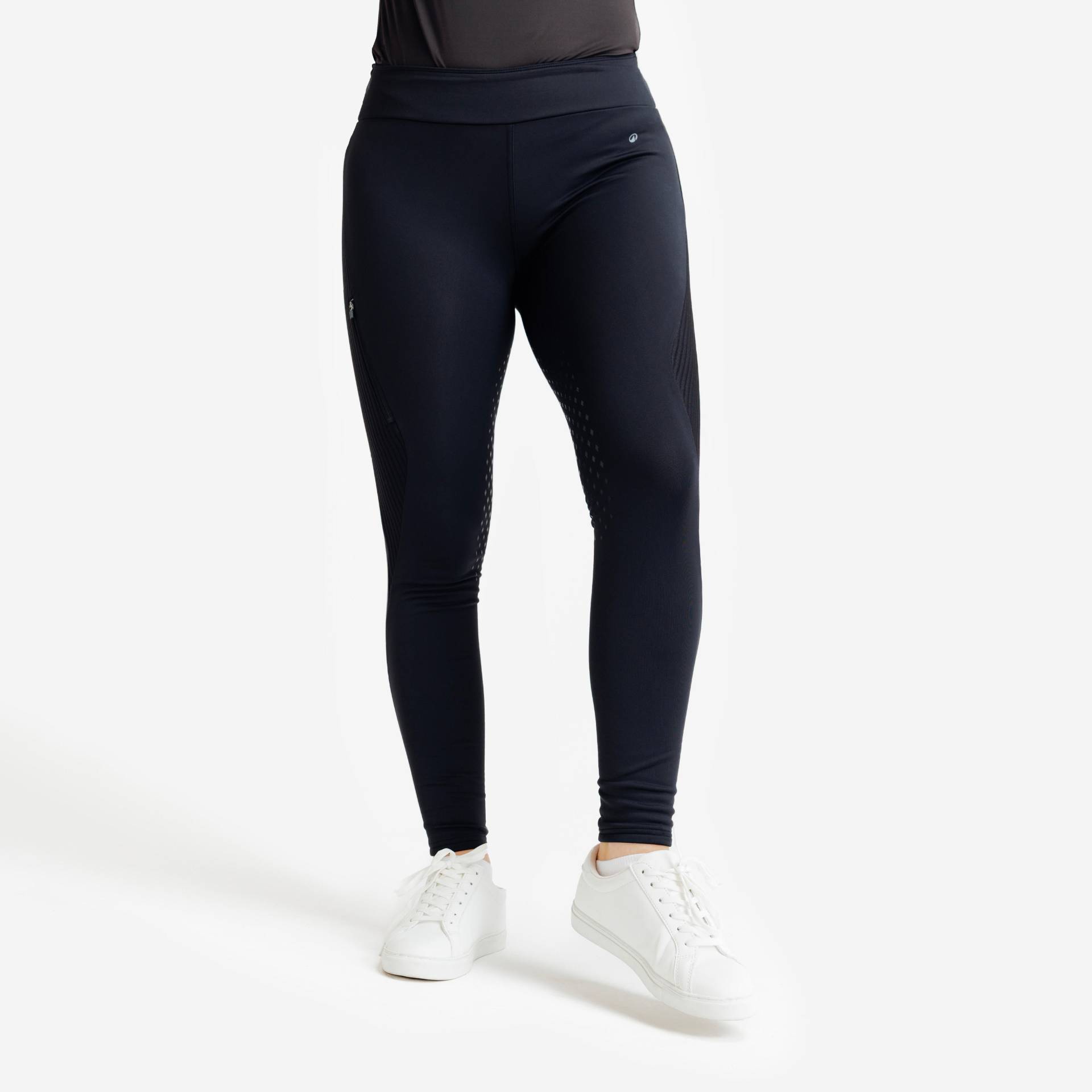 Winter-Reitleggings 500 Silikonbesatz Damen schwarz Winter-Reitleggings 500 Silikonbesatz Damen schwarz von FOUGANZA