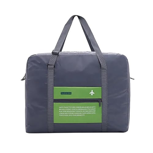 FOVAOK Reise-Handgepäck, 32 l, großes Fassungsvermögen, groß, faltbar, Handgepäck, Reisetasche, faltbare Nylon-Reisetasche, modische Reisetasche, grün, 1 Stpck von FOVAOK