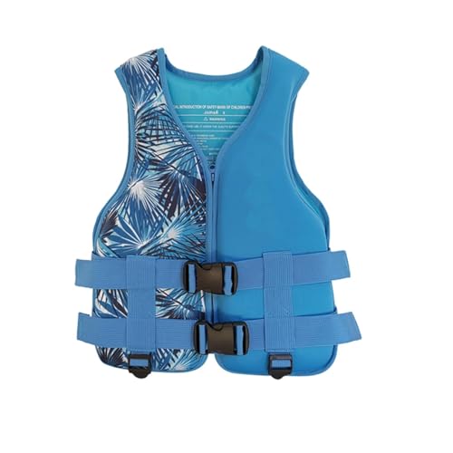 Rettungsweste zum Angeln, Sicherheitsweste, Multifunktionale Rettungsweste mit Beinschlaufen für Bootfahren Angeln Surfen(Blue,L) von FOVIGUO