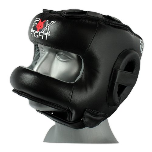 FOX-FIGHT Kopfschutz mit Bügel Nasenschutz | aus echtem Leder | Boxhelm für Sparring | Verstellbare Größe für Boxen, MMA, Muay Thai, Kickboxen & Kampfsport | S/M FOX-FIGHT Kopfschutz mit Bügel Nasenschutz | aus echtem Leder | Boxhelm für Sparring | Verstellbare Größe für Boxen, MMA, Muay Thai, Kickboxen & Kampfsport | S/M von FOX-FIGHT