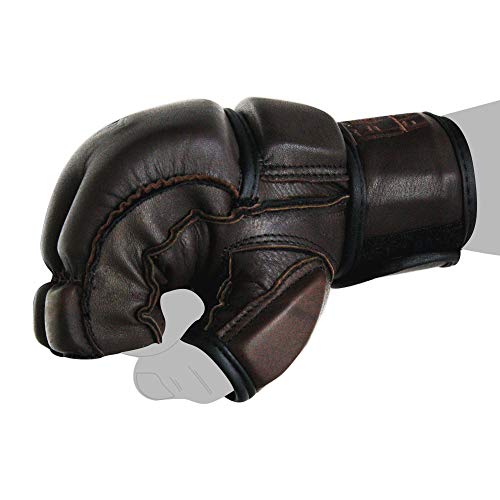 FOX-FIGHT Legend MMA Handschuhe professionelle hochwertige Qualität echtes Leder Boxhandschuhe Sandsack Training Grappling Sparring Kickbox Freefight Kampfsport BJJ Gloves braun, S FOX-FIGHT Legend MMA Handschuhe professionelle hochwertige Qualität echtes Leder Boxhandschuhe Sandsack Training Grappling Sparring Kickbox Freefight Kampfsport BJJ Gloves braun, S von FOX-FIGHT