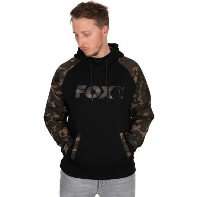 FOX Fox Black / Camo Raglan hoodie - 3XL von FOX