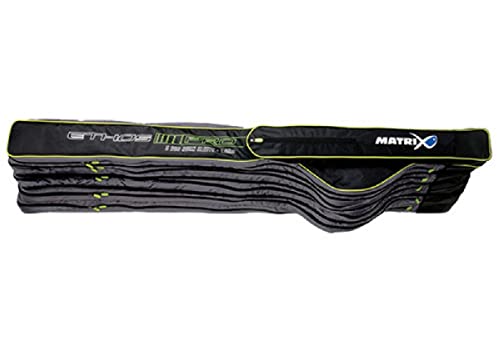 Fox Matrix Pro Ethos 12ft Quad Sleeve 1,85m - Rutentasche für Angelruten, Rutenfutteral für montierte Ruten, Angeltasche von Fox