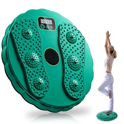 Delamiya Taillentwister mit Zähler, Taillentwister Abnehmen Geräte, Fit Twist Sportgerät, Bauchtrainer Drehscheibe Aerobic-Training für Fußmassage und Taille Übung, Twist Board Abnehmen Geräte von FOXCUP