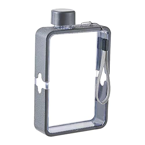 LOSOO Flache Trinkflasche, 12,8 Oz Reiseflasche Transparenter Tragbarer A5 Wasserflasche Für Camping, Fitnessstudio, Outdoor Sport Usw LOSOO Flache Trinkflasche, 12,8 Oz Reiseflasche Transparenter Tragbarer A5 Wasserflasche Für Camping, Fitnessstudio, Outdoor Sport Usw von FOXCUP