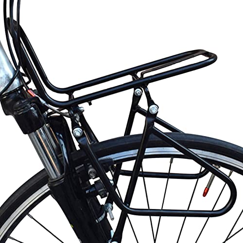Lecerrot Fahrrad Gepäckträger, Fahrrad Ladungshalter Stahl Frontfahrradkorbhalter, Mit Befestigungsvorrichtung, Vorne Abnehmbarer Fahrrad Gepäckträger, Für Rennräder, Falträder, Mountainbike Zubehör Lecerrot Fahrrad Gepäckträger, Fahrrad Ladungshalter Stahl Frontfahrradkorbhalter, Mit Befestigungsvorrichtung, Vorne Abnehmbarer Fahrrad Gepäckträger, Für Rennräder, Falträder, Mountainbike Zubehör von FOXCUP