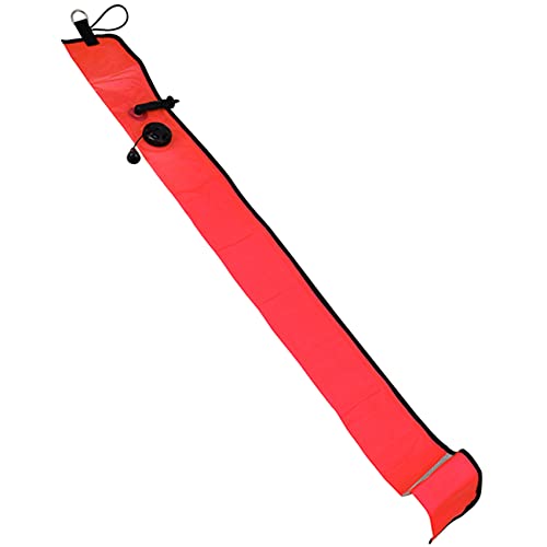 POTRZEBNY 1M Scuba Tauchen Aufblasbare Signal Boje Sichtbarkeit Float Signal Tube Wurst, Rot POTRZEBNY 1M Scuba Tauchen Aufblasbare Signal Boje Sichtbarkeit Float Signal Tube Wurst, Rot von FOXCUP