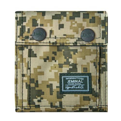 FOXISZMC Herren-Geldbörse mit Camouflage-Druck, Kindergeldbörse für Teenager, Jungen, Khaki, Militärische Tarngeldbörse von FOXISZMC