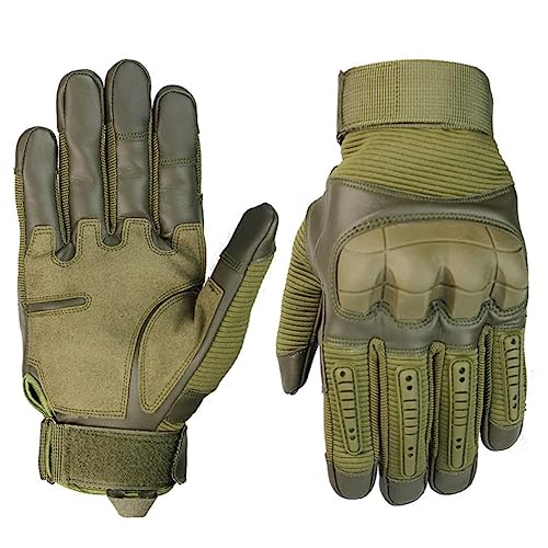 FOYTOKI 1 Paar Taktische Halbfingerhandschuhe Für Outdoor Aktivitäten Warme Fitness Schutzhandschuhe Größe M Armeegrün Für Herren Ideal Für Radsport Einsatz Und Freizeit von FOYTOKI