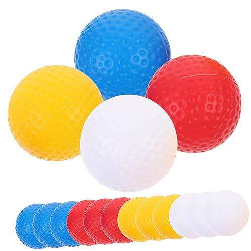 FOYTOKI 16 Stück Hohle Lochlose Golfbälle Farbige Golfbälle Kunststoff Golfbälle Golfbälle Farbige Golfbälle Golf Schlagball Golfball Trainings Golfbälle Golf Trainingsball von FOYTOKI