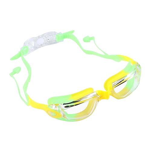 FOYTOKI Wasserdichte Schwimmbrille Für Kinder Gelbgrün Mit Antibeschlag Linse Und Transparentem Design Ideal Für Schwimmen Und Wasseraktivitäten Für Jungen Und ädchen Geeignet von FOYTOKI