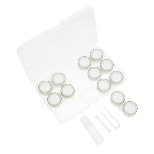 FRCOLOR 1 Satz Kontaktlinsenbehälter tragbares brillenetui Lenses case Schöne Linsenbox Farbiger Linsenbehälter Objektivbehälter Behälter für Kontaktlinsen Fall Plastik Green von FRCOLOR