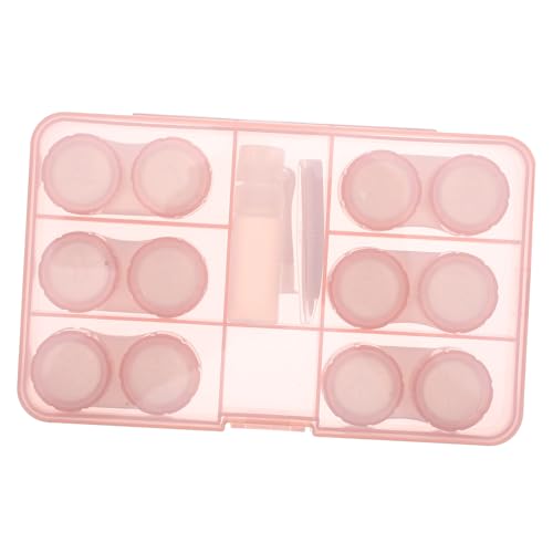 FRCOLOR 1 Set Box Brillenständer Make Up Behälter Exquisit – Halter Kosmetikbehälter Kleiner Halter Organizer Rosa Pp von FRCOLOR