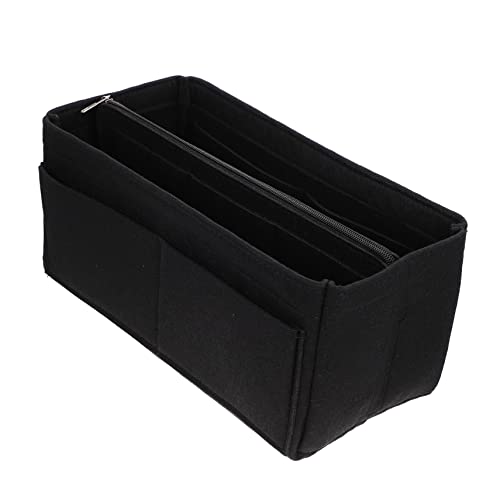 FRCOLOR 1Stk Aufbewahrungsbeutel aus Filz Geldbeutel innen Taschen Münze Tote-Organizer-Einsatz aufbewahrungssack Storage Pockets handtadche Kosmetiktasche Kosmetikhalter gefühlt Black von FRCOLOR