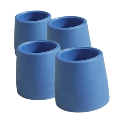 FRCOLOR 4 Stück WC-Armlehnen-Fußmatte Tipps zum Austausch von Trekkingstöcken Zubehör für Wanderstöcke Blaue Toilettenstützfußmatte -teiliges Set Toilettenstützfußmatte Gehstock Rohrspitze von FRCOLOR