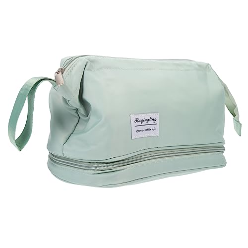 FRCOLOR 4 Stück zweilagige Kosmetiktasche tragbare Kosmetiktasche Storage Bags wasserdichte Schminktasche Behälter für Toilettenartikel Make-up-Taschen Reise-Kosmetiktasche Oxford von FRCOLOR