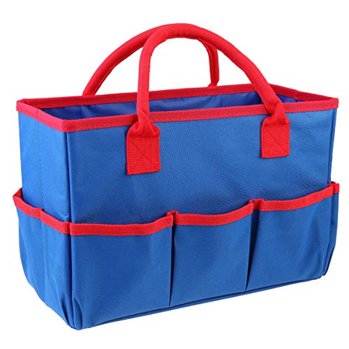 FRCOLOR Aufbewahrungstasche Gartenwerkzeugtasche Kühltasche Handtaschen die Einkaufstasche Träger Storage Boxes aufbwahrungs-Box Storage Bags Kosmetiktasche Beutel für Kleinigkeiten Blue von FRCOLOR