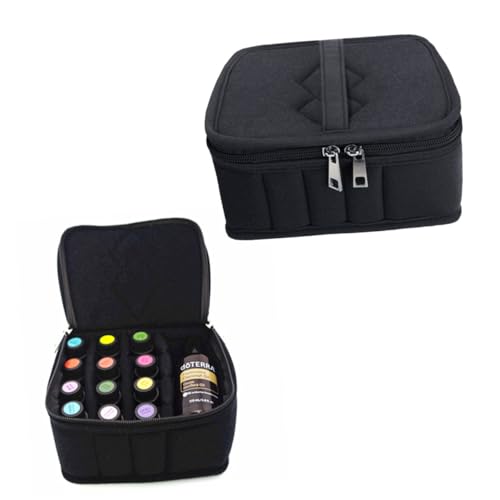 FRCOLOR Beutel Mit Ätherischen Ölen Plüsch-Aufbewahrungstasche Make-up-Tasche Für Zu Hause Schlüsseletui Plüsch-Organizer Schwarze Schminktasche Reise-Kosmetiktasche Black von FRCOLOR