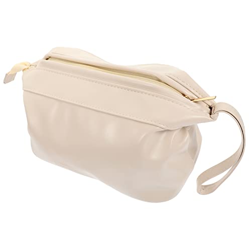 FRCOLOR Tragbare Kosmetiktasche Aus Leder Stilvolle Make Up Reißverschlusstasche Für Damen Ideal Kulturbeutel Für Reisen Brautgeschenke Und Den Alltag Elegantem Design von FRCOLOR