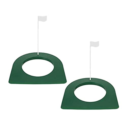 FREDY Golf-Puttingbecher und Flagge, Golf-Putting-Loch, Übungshilfen mit Flagge für Golf-Putting-Trainingsmatte, 2 Stück von FREDY