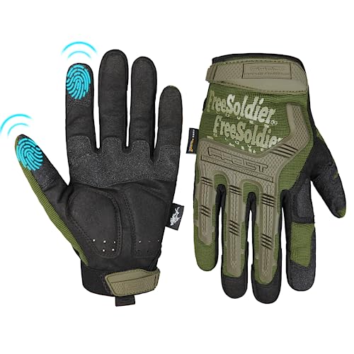 FREE SOLDIER Outdoor Handschuhe Vollfinger Taktische Handschuhe Herren Motorradhandschuhe mit gepolstertem für Fahrrad Airsoft Militär Paintball und andere Outdoor Aktivitäten(Grün, M) FREE SOLDIER Outdoor Handschuhe Vollfinger Taktische Handschuhe Herren Motorradhandschuhe mit gepolstertem für Fahrrad Airsoft Militär Paintball und andere Outdoor Aktivitäten(Grün, M) von FREE SOLDIER