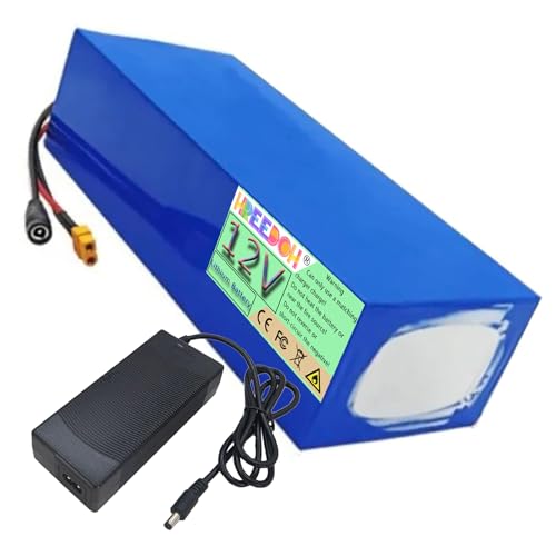 FREEDOH 12-Volt-Lithium-Ionen-Akku, 12-V-Lithium-Akku, 12-V-Akku, 20 AН, 30 Ah, Akku mit Ladegerät und BMS für 200 W 400 W Motorkit,12v30ah von FREEDOH