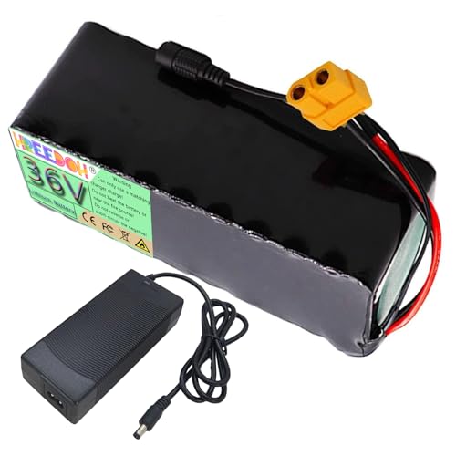 FREEDOH 36V Elektrofahrradbatterie 36V Lithiumbatterie 10Ah 12Ah 15Ah 20Ah 25Ah 30Ah Motor Ersatzbatterie 0-1100W mit Ladegerät,36v20ah von FREEDOH