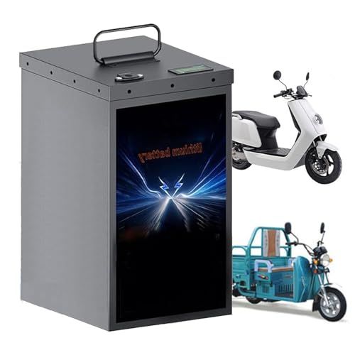 FREEDOH 48V Motorradbatterie 48V Lithiumbatterie 20AH 32AH 36AH 40AH 55AH 60AH 65AH 90AH 95AH E-Bike-Batterie für 0-4600W Moped-Dreiradmotor,48v60ah von FREEDOH