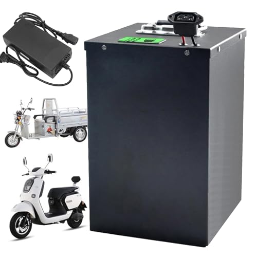 FREEDOH Motorradbatterie 48 V Lithium-Ionen-Batterie 14,5 Ah 24 Ah 32 Ah 37 Ah 53 Ah Dreiradbatterie 48 V Elektrofahrradbatterie für 0–2600 W Motor mit Ladegerät,48v14.5ah von FREEDOH