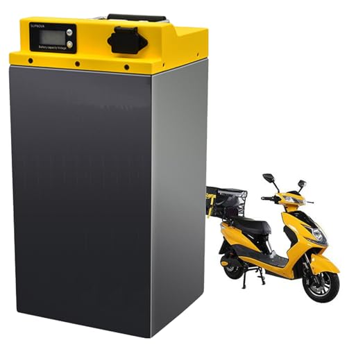 FREEDOH Motorradbatterie 48V Lithium-Akkupack 20AH 30AH 40AH 50AH 100AH ​​Akku für 50-4800W Mopedmotor mit Ladegerät,48v40ah von FREEDOH