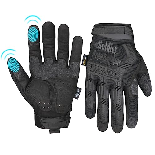 FREE SOLDIER Sport Handschuhe Taktische Motorradhandschuhe Herren Halbfinger Handschuhe mit gepolstertem Ideal für Fahrrad Airsoft Militär Paintball Kletter und andere Outdoor Aktivitäten(XL,Schwarz) FREE SOLDIER Sport Handschuhe Taktische Motorradhandschuhe Herren Halbfinger Handschuhe mit gepolstertem Ideal für Fahrrad Airsoft Militär Paintball Kletter und andere Outdoor Aktivitäten(XL,Schwarz) von FREE SOLDIER