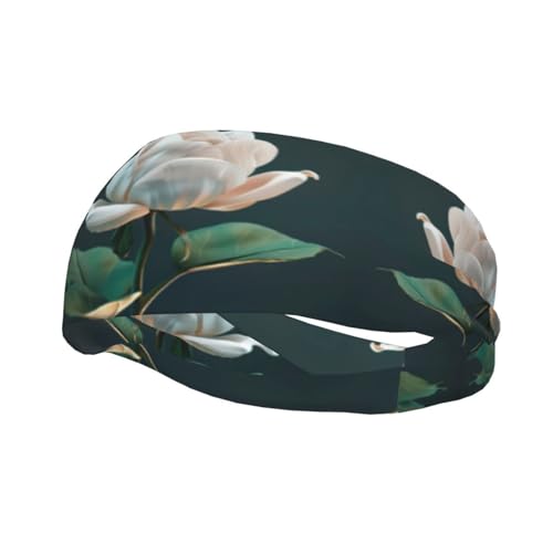 Unisex-Stirnband mit 3D-Blumendruck, vielseitig und stilvoll, Sport-Stirnband für alle Jahreszeiten von FRESQA