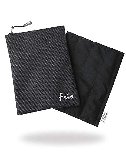 FRIO VIVA GROß | Diabetiker Insulin Tasche 19 x 14 cm | für bis zu 4 Insulin Pens | Kühlt mit kaltem Wasser I Keine Kühlakkus notwendig (Schwarz) von FRIO