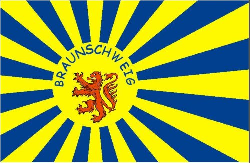 Fahne Braunschweig Fanfahne Flagge Gr. 1,50x0,90m - FRIP -Versand® von FRIP -Versand